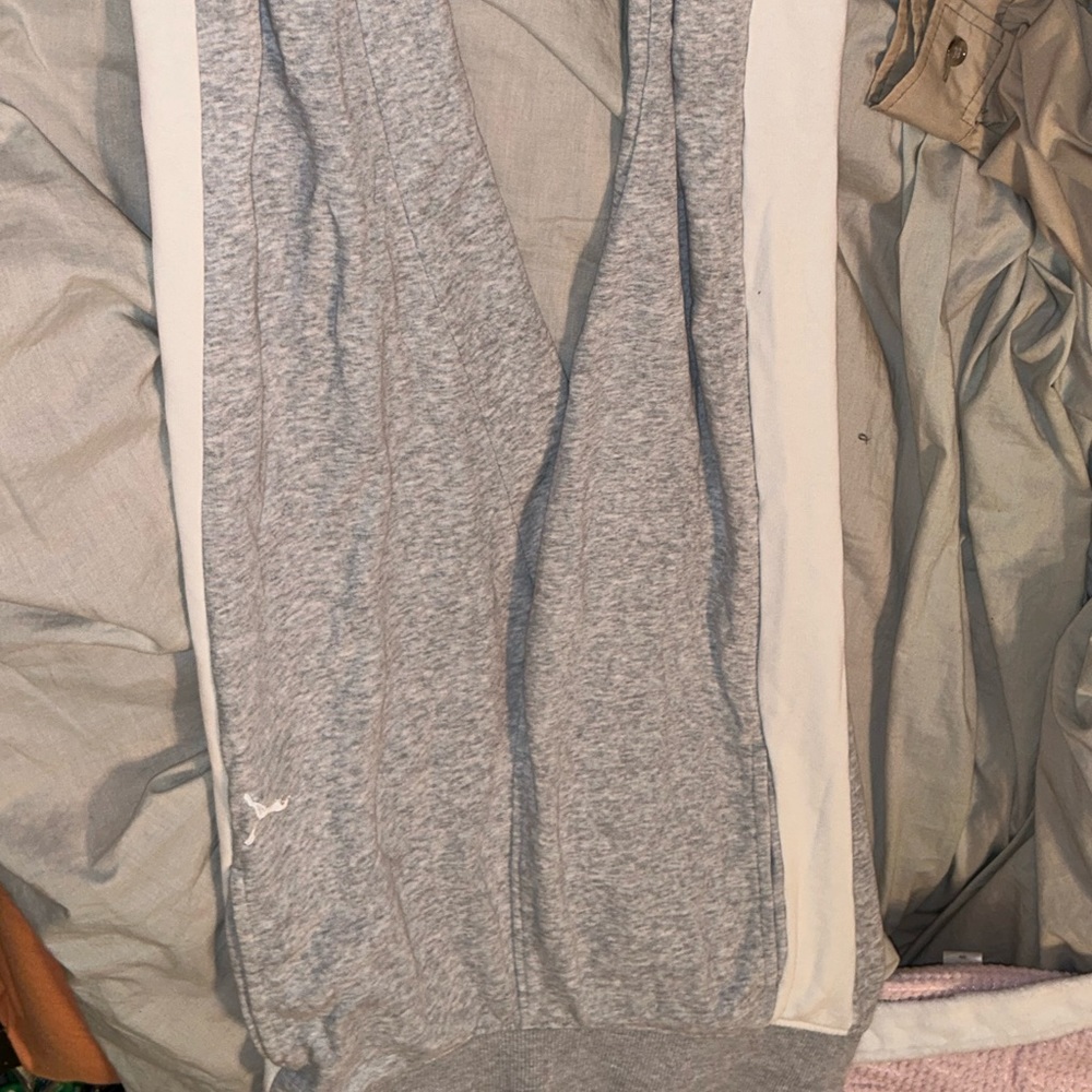 puma grey sweat pant joggers